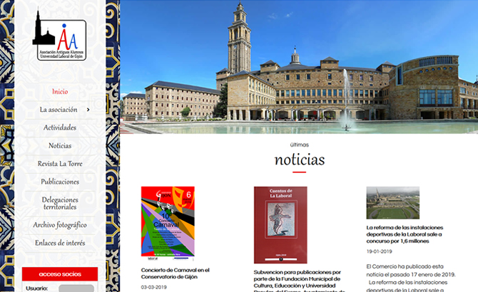 Página Web a medida AAA Laboral Gijón